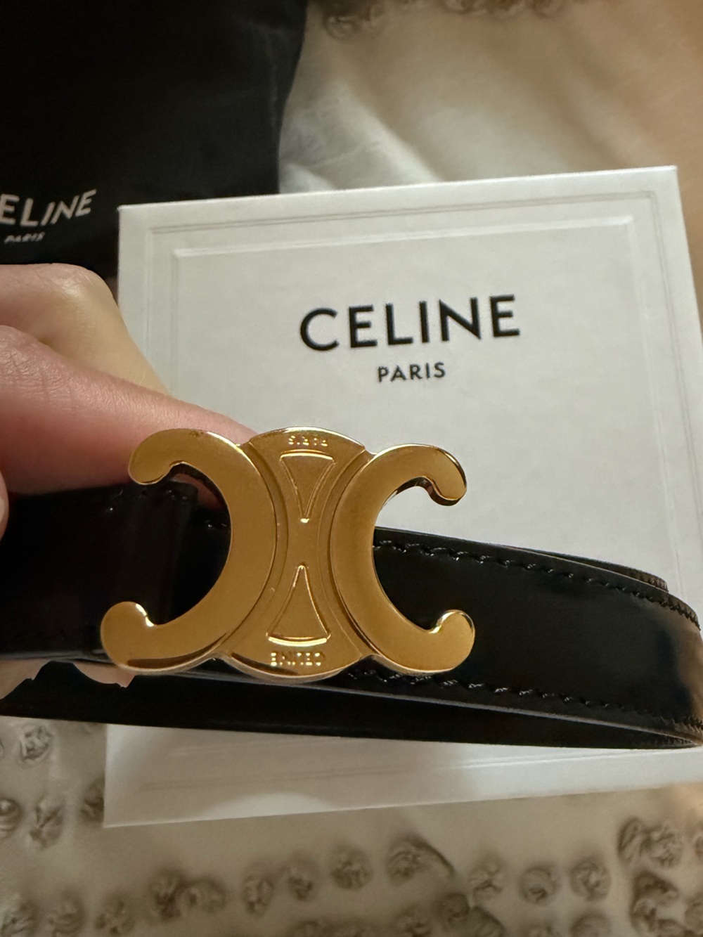 Celine Small Triomphe Belt - Picture 4 of 5